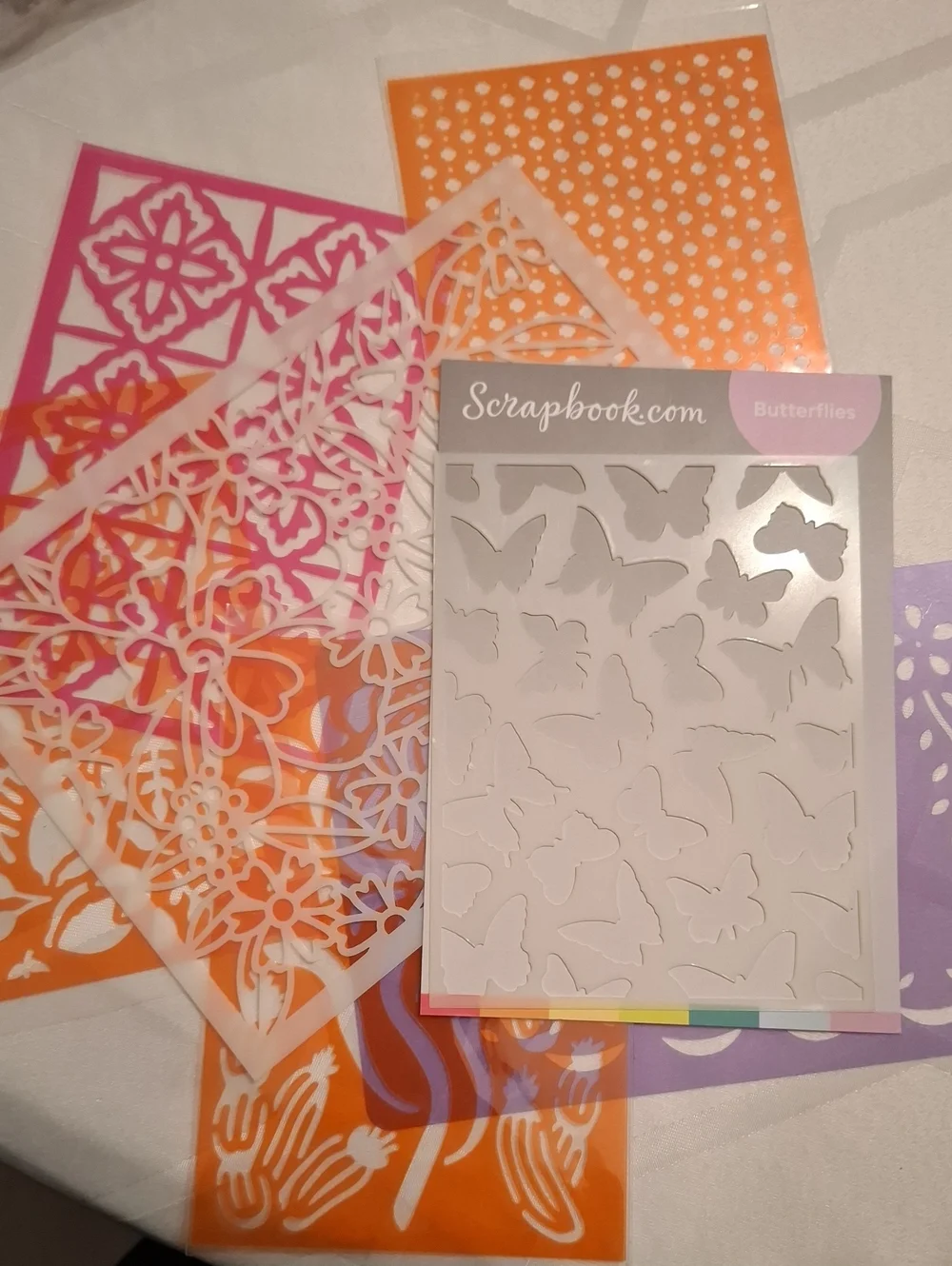 Stencil Bundle Including Scrapbook.com Butterfly Stencil